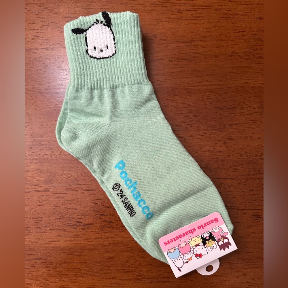 Sanrio Pochacco Mint Green Socks